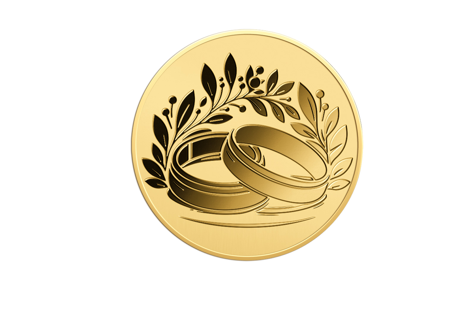 Goldcard Motiv Two Hearts (Hochzeit) 999/1000 Gold