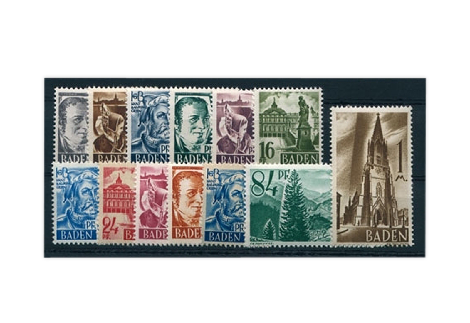 Baden Mi.Nr. 1/13 gestempelt