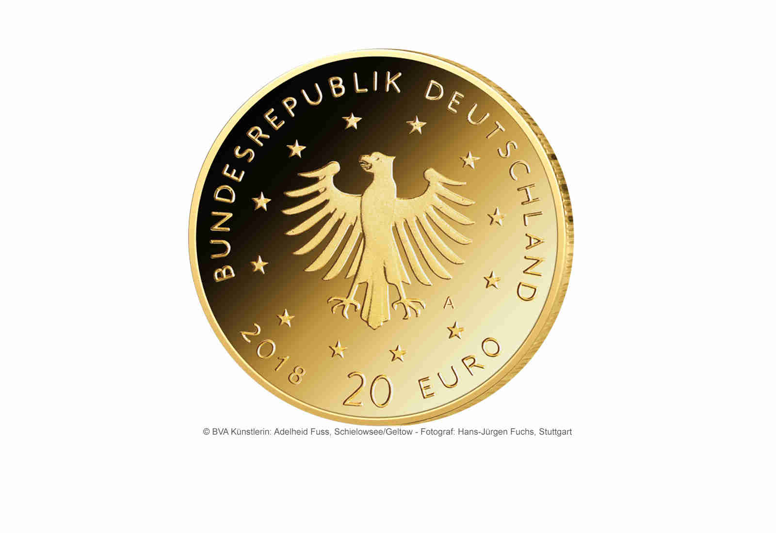 20 Euro 2018 Goldmünze Deutschland Uhu Prägestätte unserer Wahl