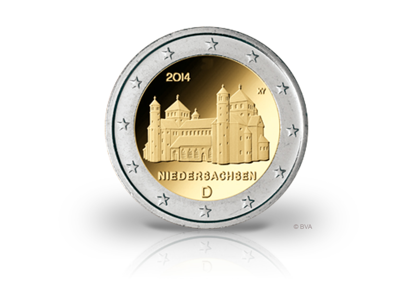 BRD 2 Euro 2014 St. Michaeliskirche Hildesheim Prägestätte unserer Wahl