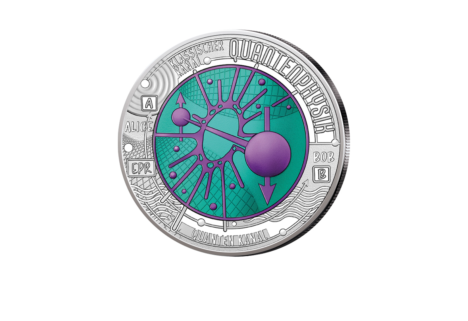 25 Euro Silber-Niob-Münzen 2026 Österreich "Quantenphysik" hgh 