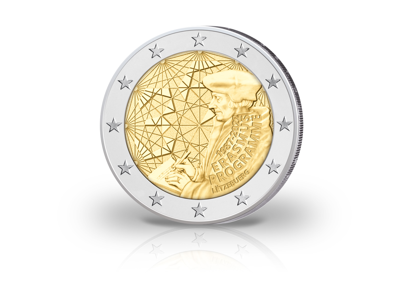 2 Euro 2022 Luxemburg 35 Jahre Bestehen des Erasmus-Programms