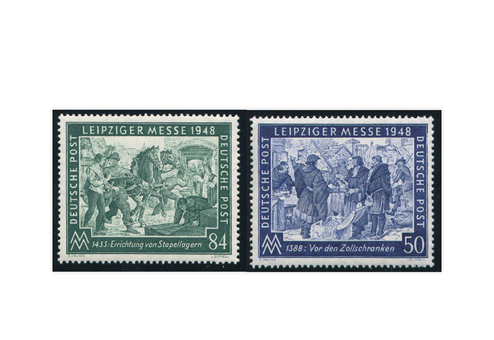 Alliierte Besetzung Leipziger Frühjahrsmesse Mi.Nr. 967/68 postfrisch