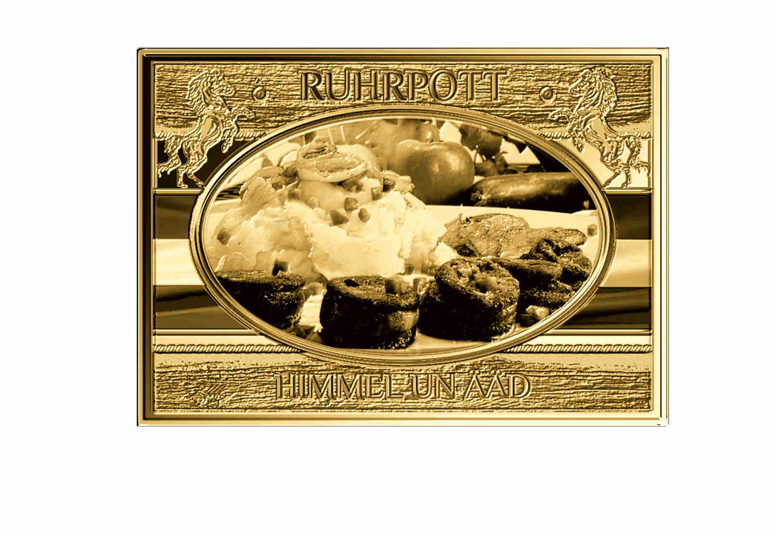 Goldbarren Himmel und Ääd - NRW Ruhrpott 999/1000 Gold