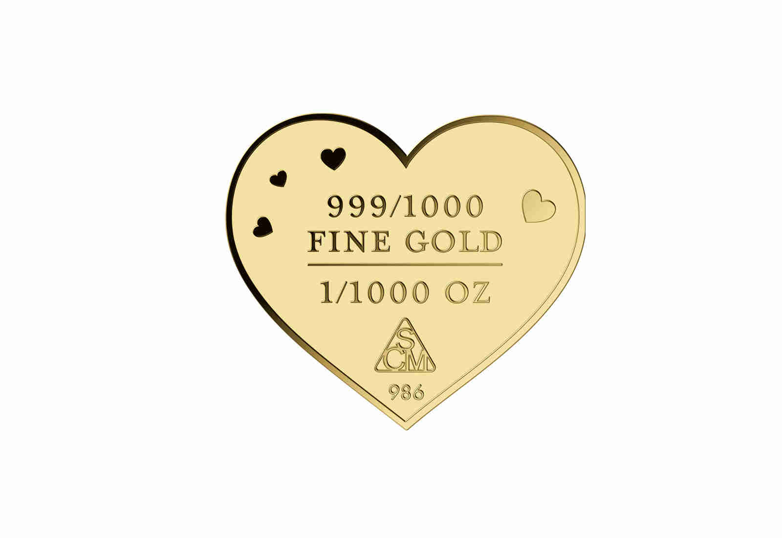 Goldausgabe Motiv "Ich liebe Dich" 999/1000 Gold