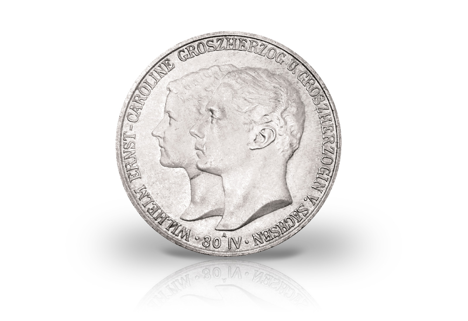 2 Mark 1903 Deutsches Kaiserreich Sachsen-Weimar- Eisenach Hochzeit Jaeger-Nr. 158