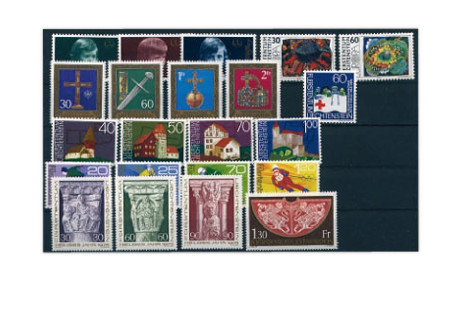 Liechtenstein Jahrgang 1975 gestempelt