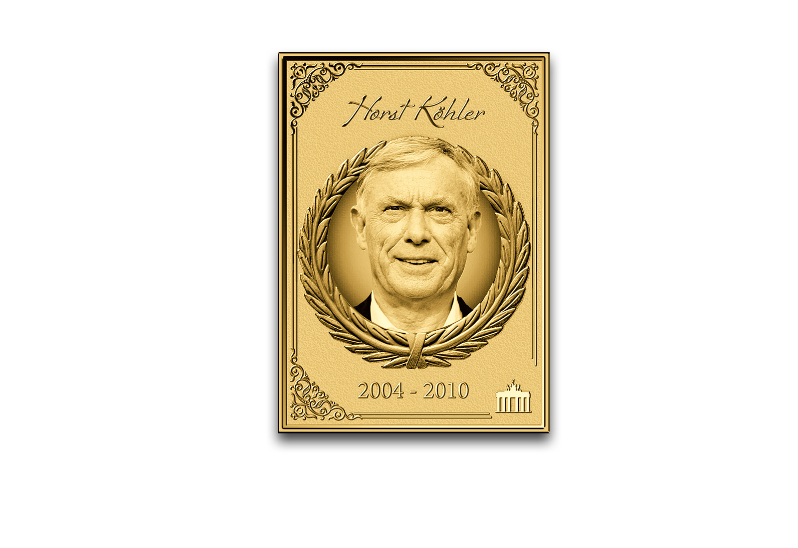 Goldmünzbarren Bundespräsident Horst Köhler 999/1000 Gold