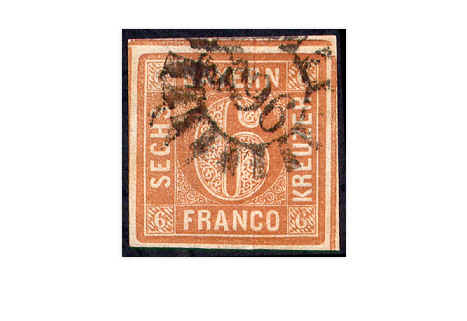 Briefmarke Altdeutschland Bayern Freimarke 1850 Michel-Nr. 4 II gestempelt