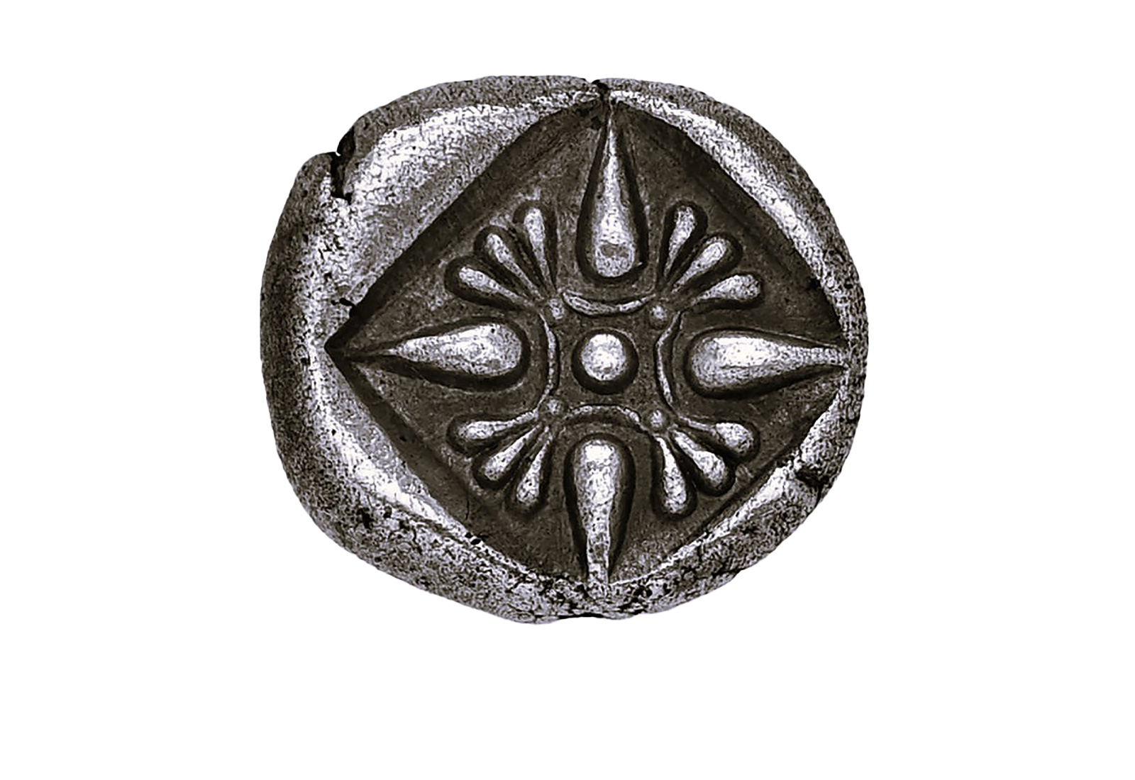 Miletos Silberdiobol 510/494 v. Chr. im Etui mit Zertifikat