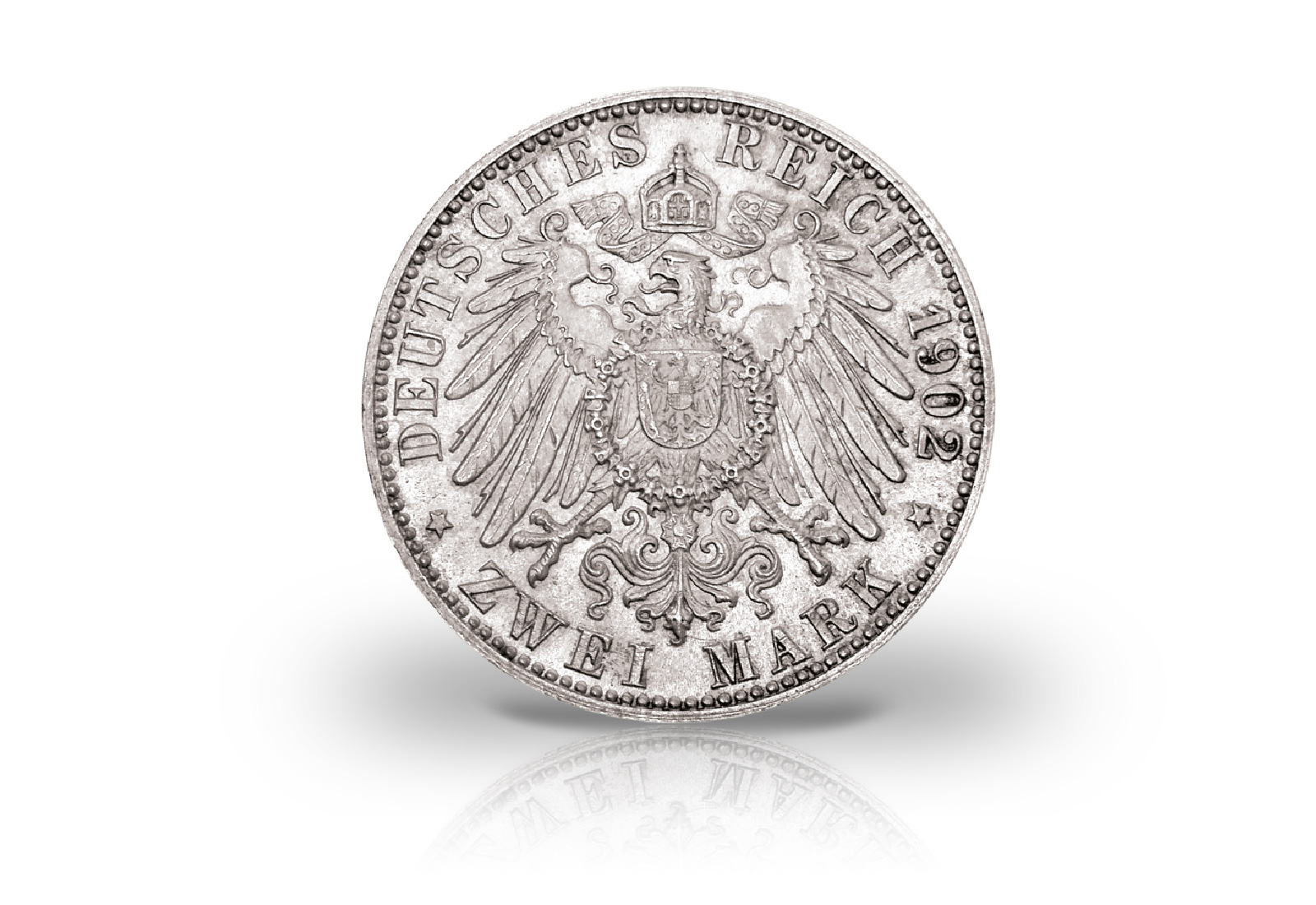 2 Mark 1902 Deutsches Kaiserreich Baden Friedrich I. Regierungsjub. Jaeger 30