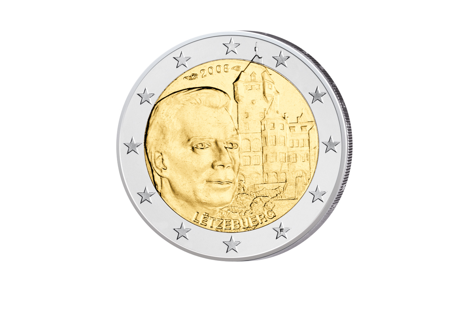 2 Euro 2008 Luxemburg Schloss von Berg
