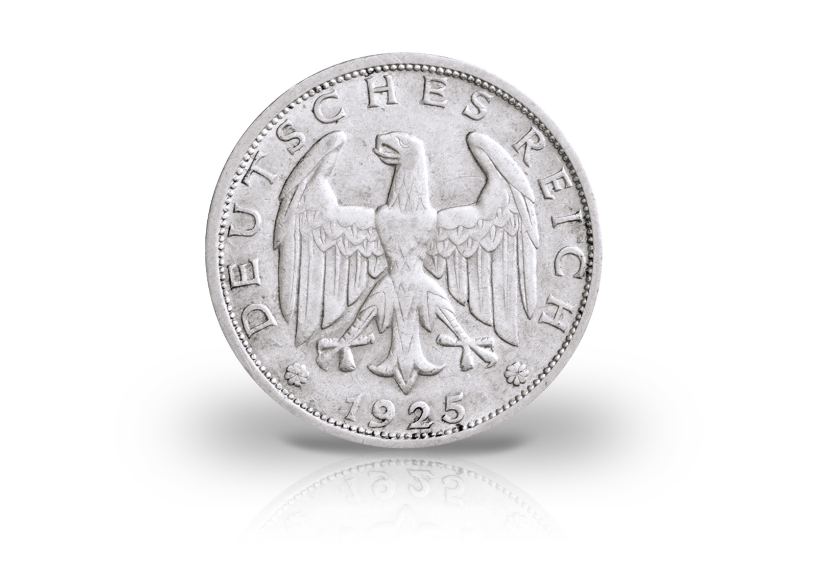 1 Reichsmark 1925-1927 Weimarer Repubulik Jaeger-Nr. 319