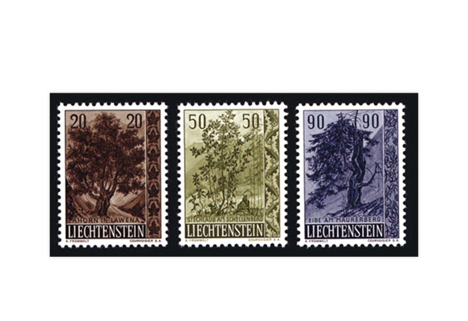 Liechtenstein Frühausgaben Michel 371 / 3 postfrisch