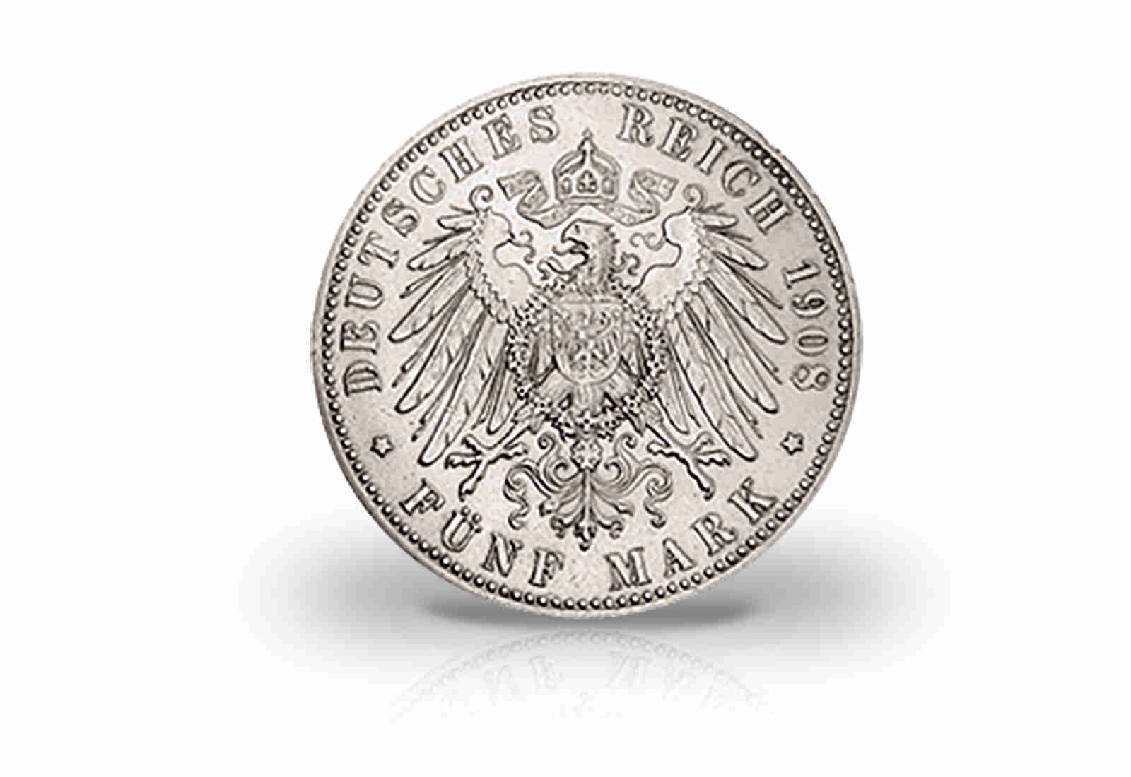 5 Mark 1906 Deutsches Kaiserreich Baden Friedrich I. Goldene Hochzeit Jaeger-Nr. 35