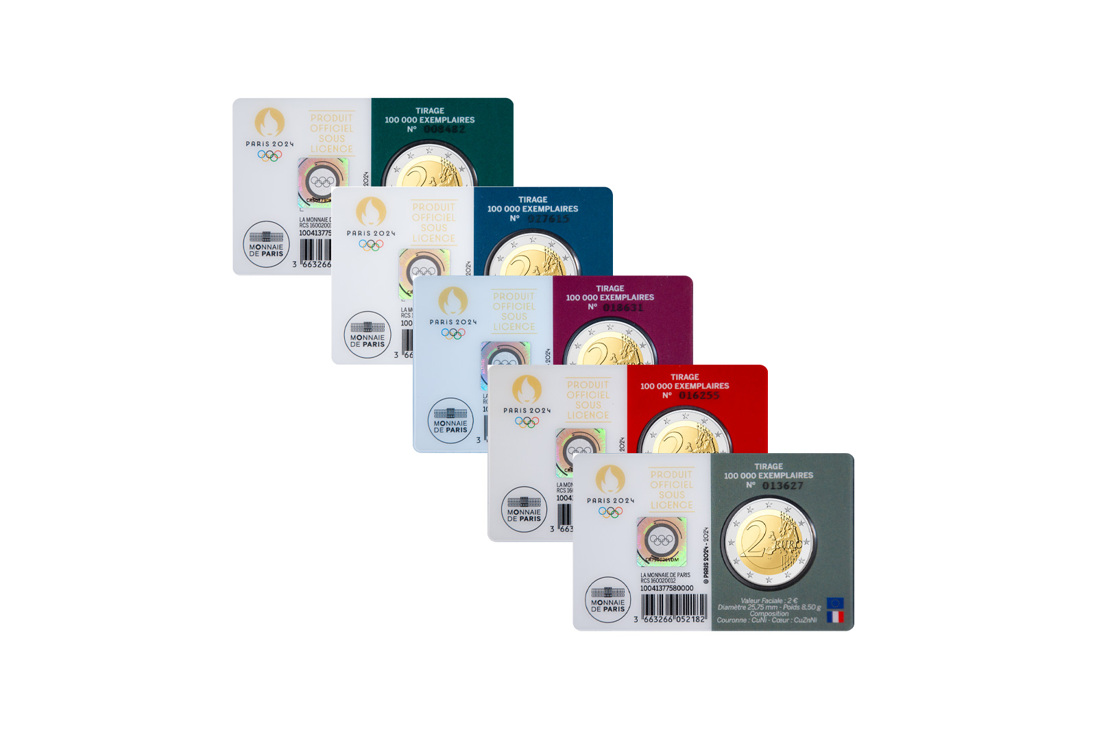 2 Euro 2024 Frankreich Herkules beim Ringkampf bfr. Coincard u. Wahl