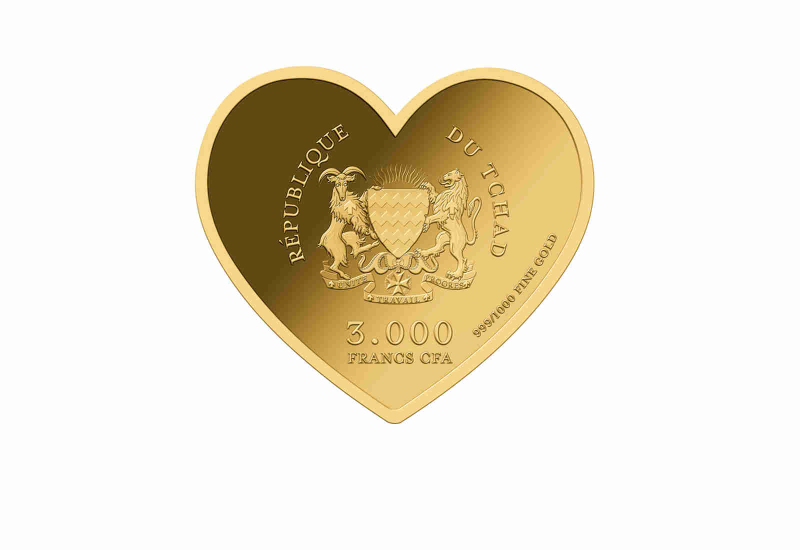 Goldmünze Motiv "Herz Julia" 999/1000 Gold im Geschenketui