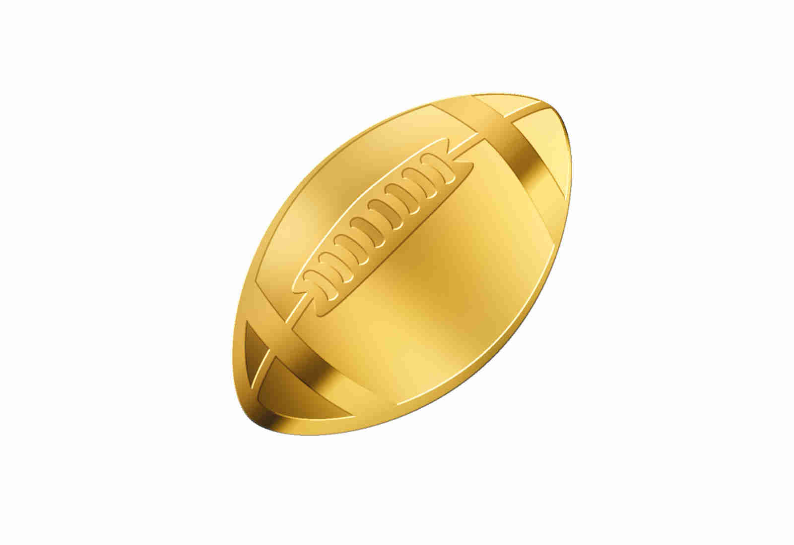 Goldmünze American Football 999/1000 Gold Geschenk inkl. Etui Sport