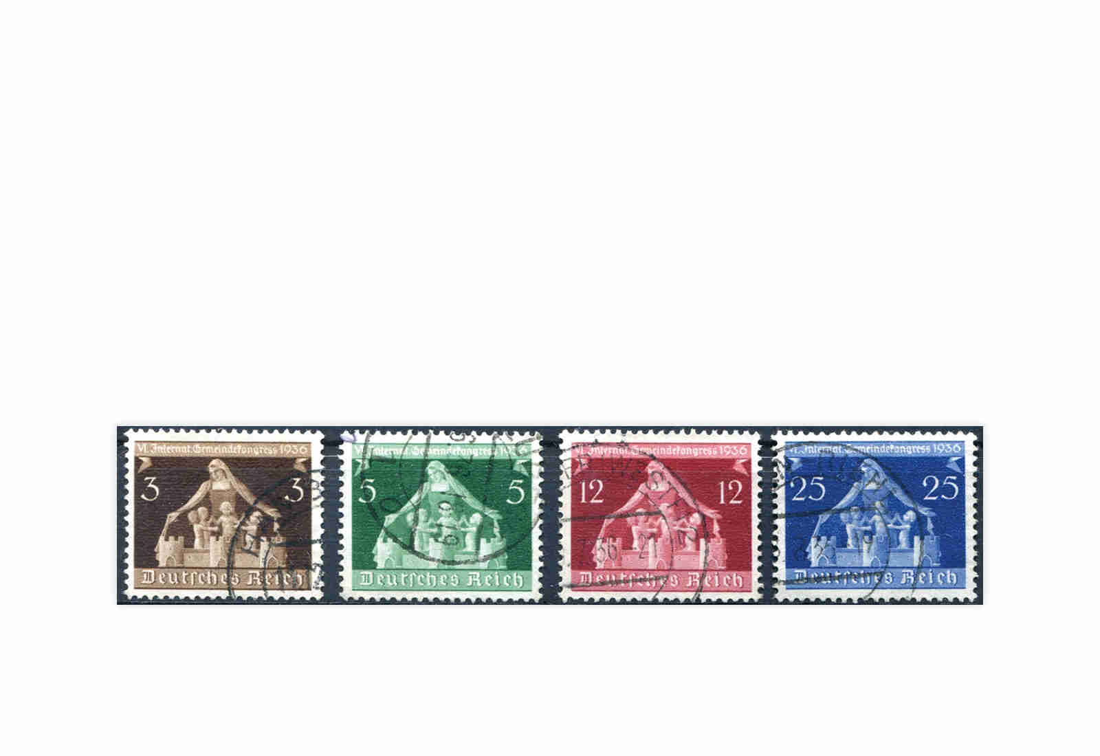 Deutsches Reich Mi.Nr. 617/20 gestempelt