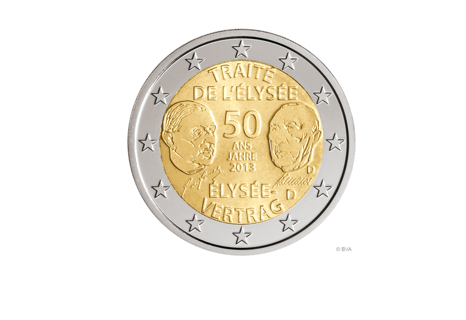 2 Euro 2013 Deutschland 50 Jahre Élysée-Vertrag Prägestätte unserer Wahl