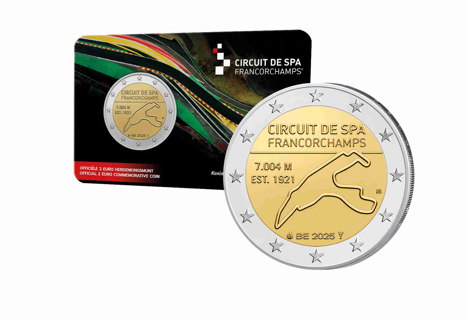 2 Euro 2025 Belgien Rennstrecke Spa-Francorchamps st in Coincard