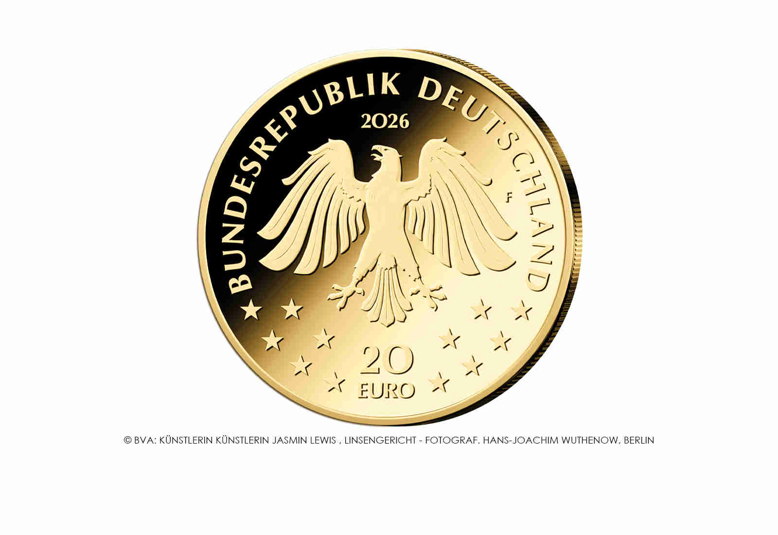 20 Euro 2026 Deutschland Goldmünze Wisent Prägestätte unserer Wahl