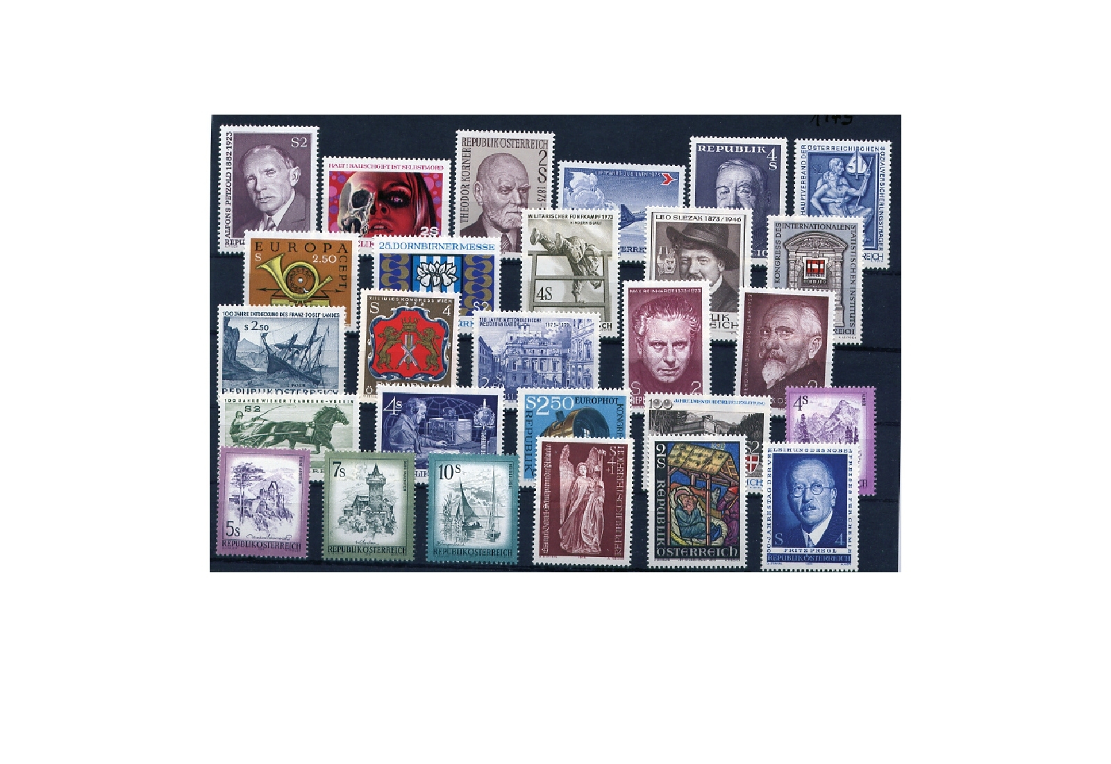 Österreich Jahrgang 1973 postfrisch