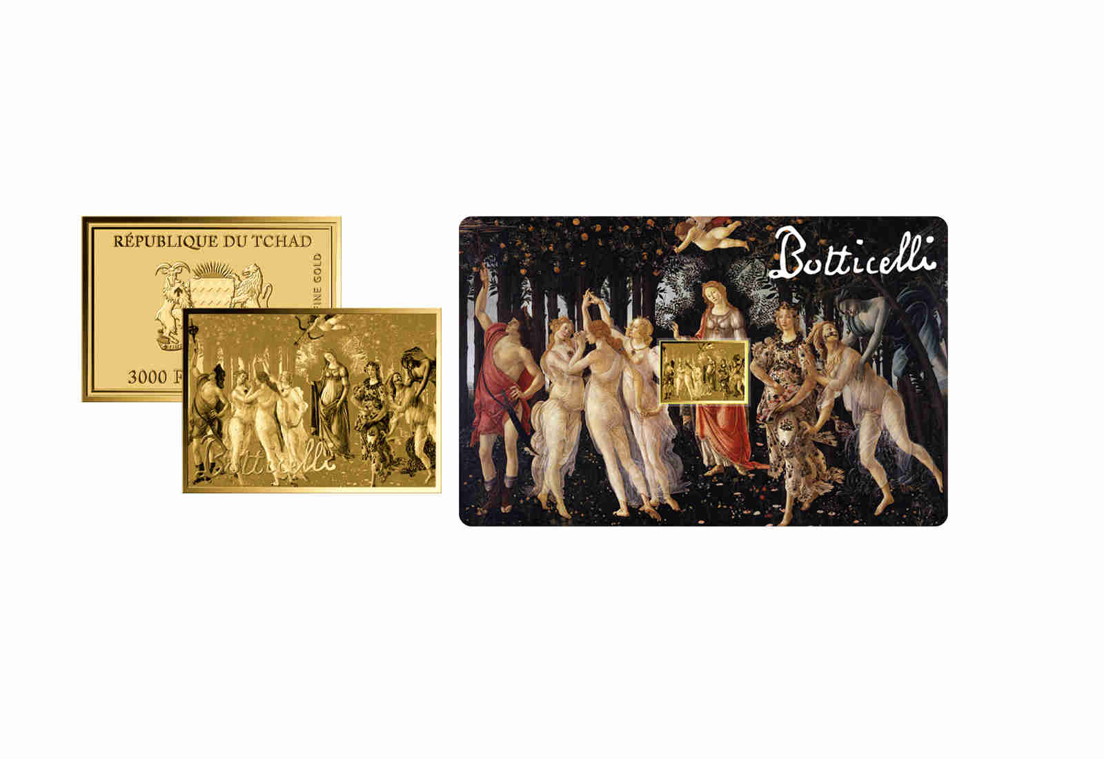 Goldmünze Motiv Primavera Coincard Feinheit 999/1000 Gold Geschenk