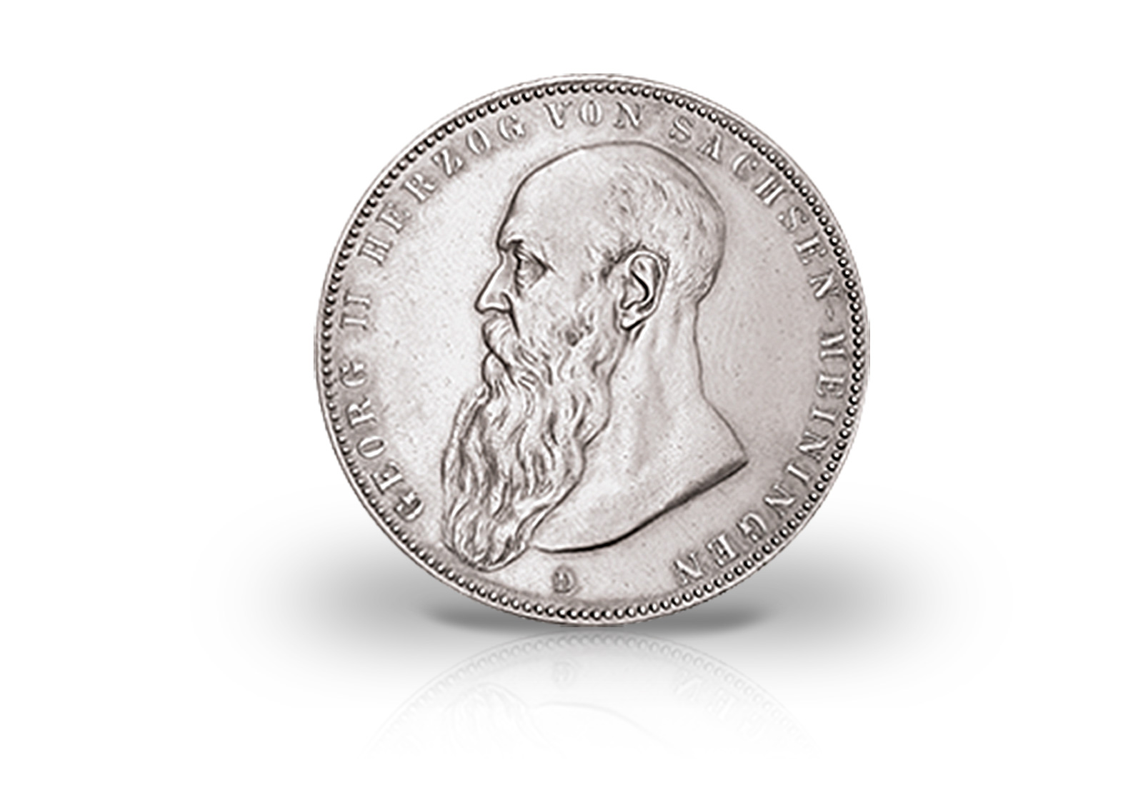 5 Mark 1902-1908 Deutsches Kaiserreich Sachsen Meiningen Herzog Georg II. Jaeger-Nr. 153b