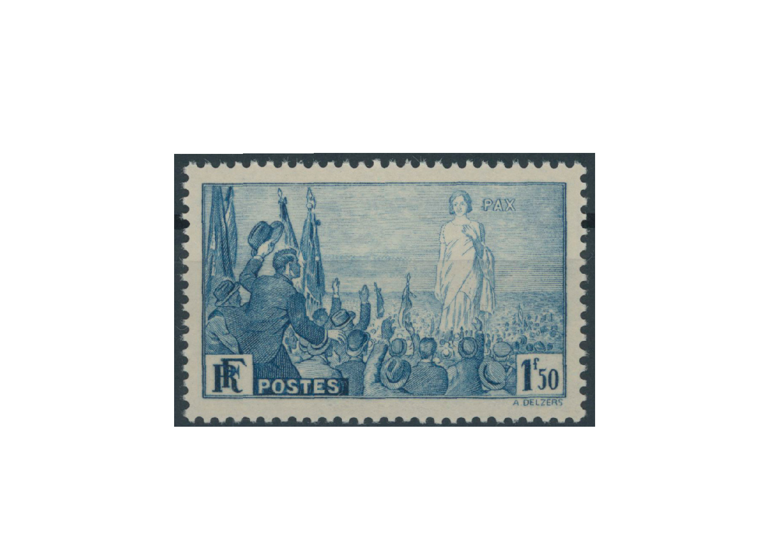 Briefmarke Frankreich Internationale Friedensvereinigung 1936 Michel-Nr. 334 postfrisch