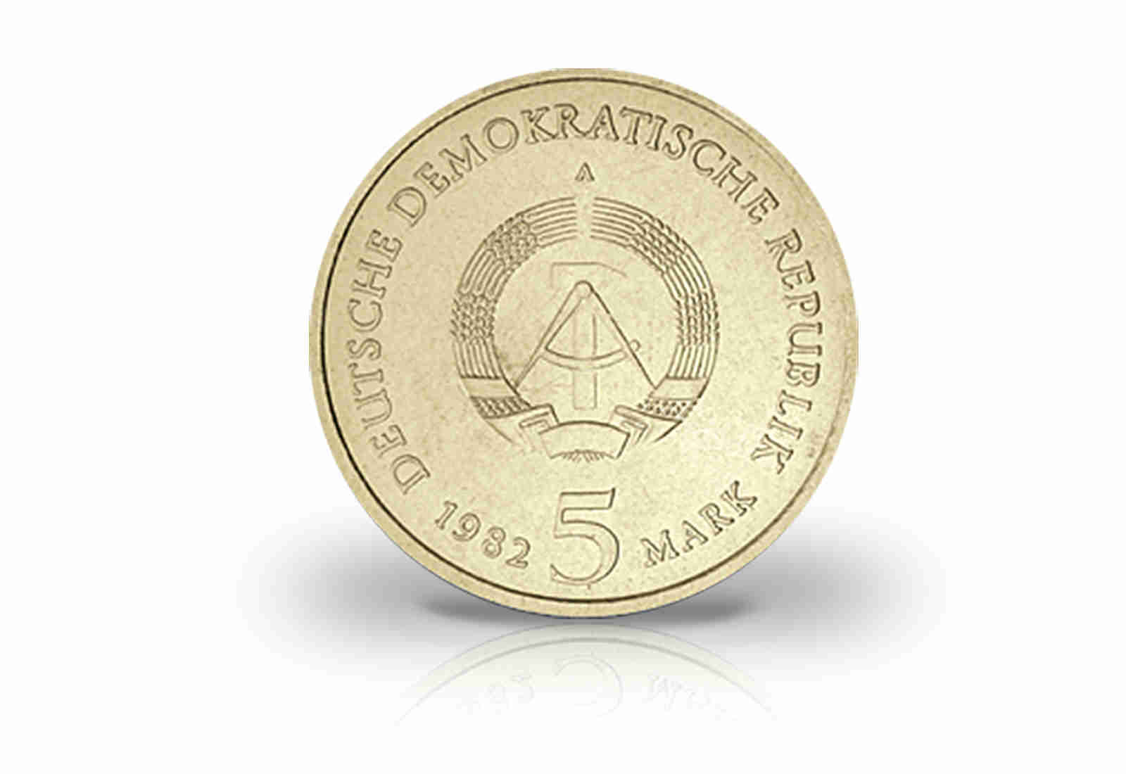 5 Mark Gedenkmünze 1982 DDR Johann Wolfgang von Goethe Jaeger-Nr. 1585