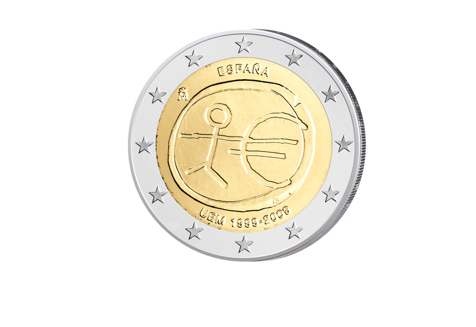 2 Euro 2009 Spanien 10 Jahre Wirtschafts- und Währungsunion