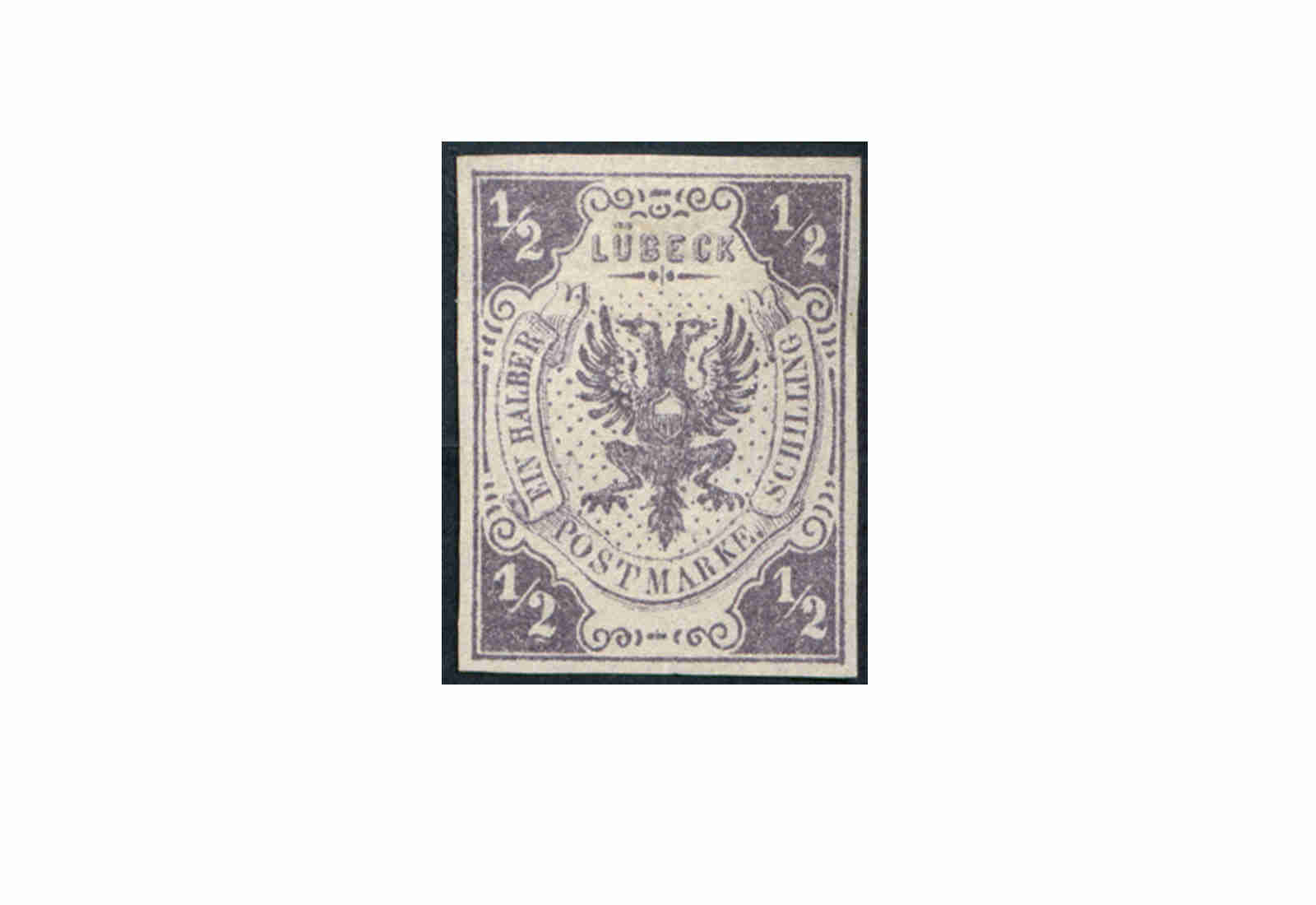 Briefmarke Altdeutschland Lübeck Freimarke 1859 Michel-Nr. 1 ungebraucht