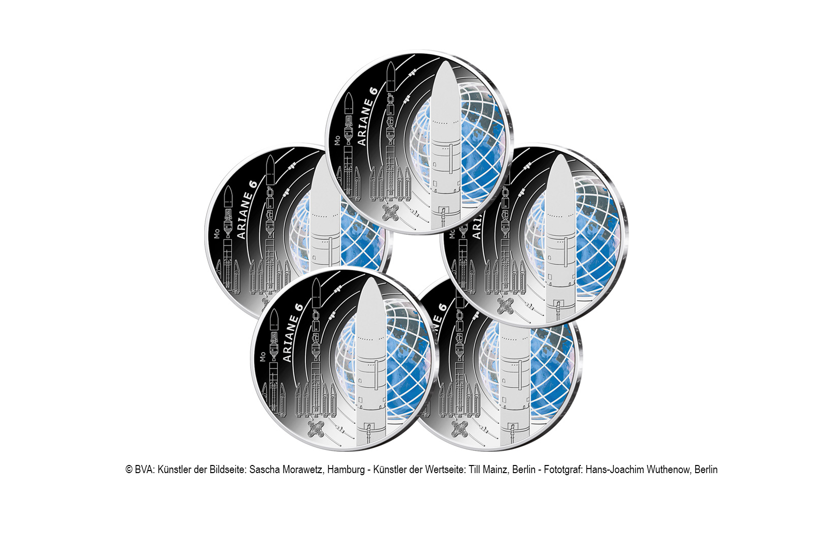 5 Euro 2026 Deutschland Ariane 6 st Prägestätte A-J