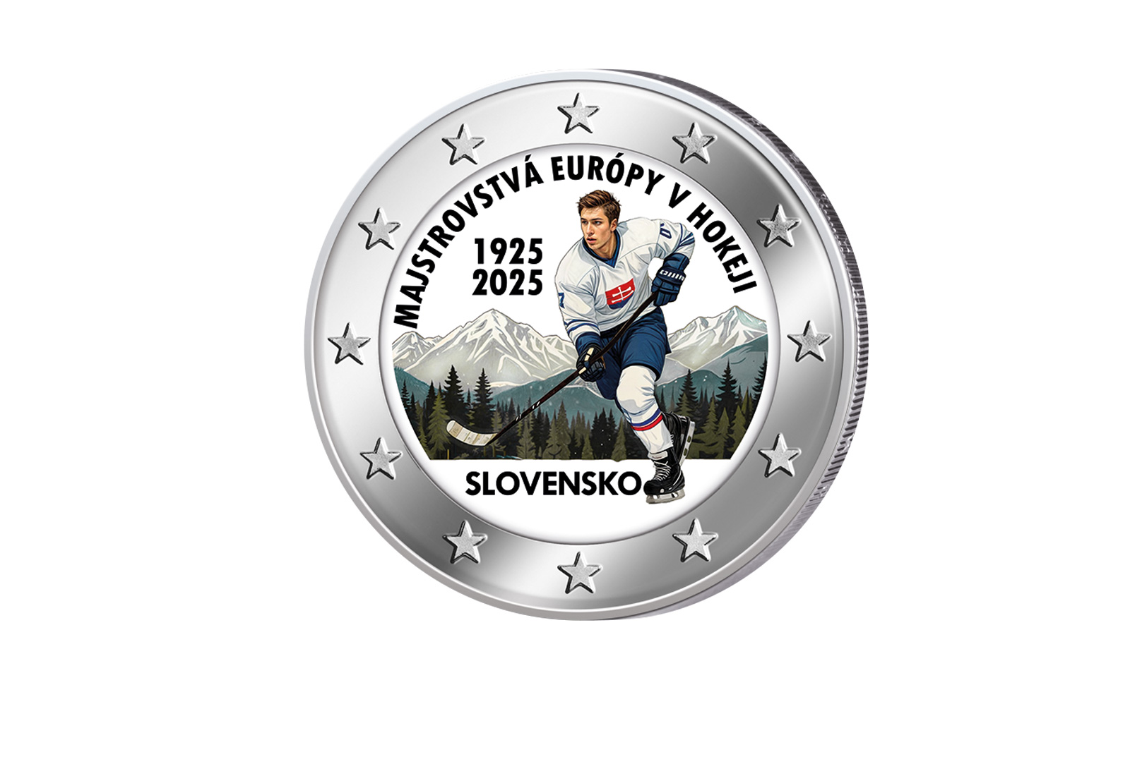 2 Euro 2025 Slowakei 100. Jahrestag 1. Sporttunier Slowakei mit Farbapplikation