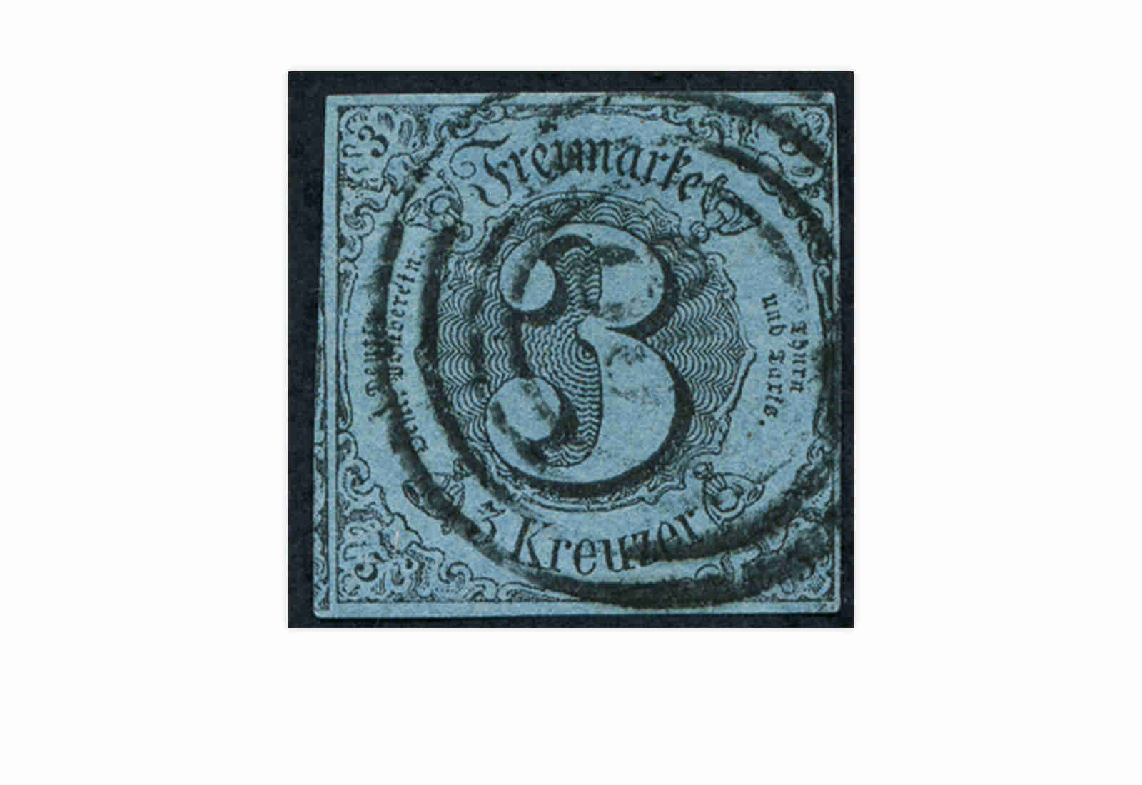 Briefmarke Altdeutschland Thurn und Taxis Freimarke 1853 Michel-Nr. 12 gestempelt