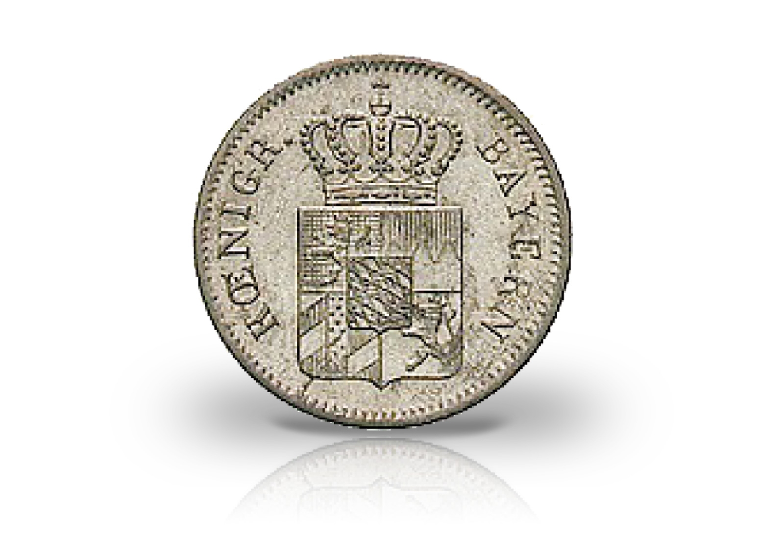 1 Kreuzer 1839-1848 Altdeuschland Bayern Ludwig I. Motiv Wappen
