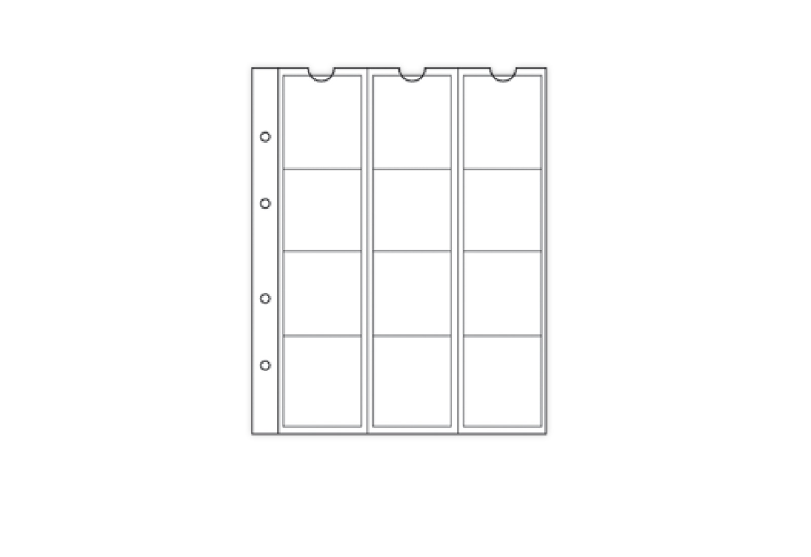 Münzhüllen NUMIS für 6 Münzen bis ø 55 mm