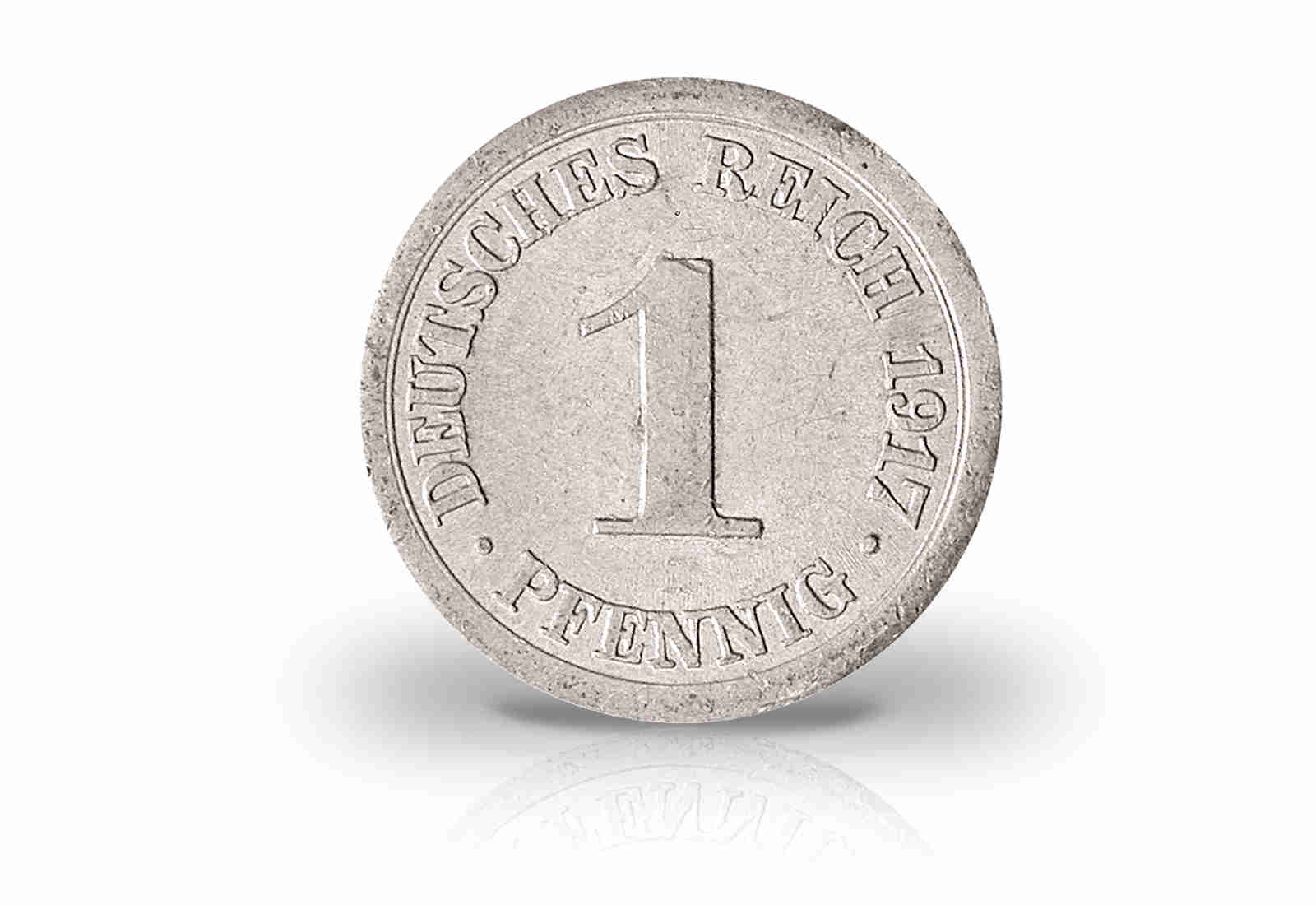 1 Pfennig 1917 Deutsches Kaiserreich Großer Adler Jaeger-Nr. 300