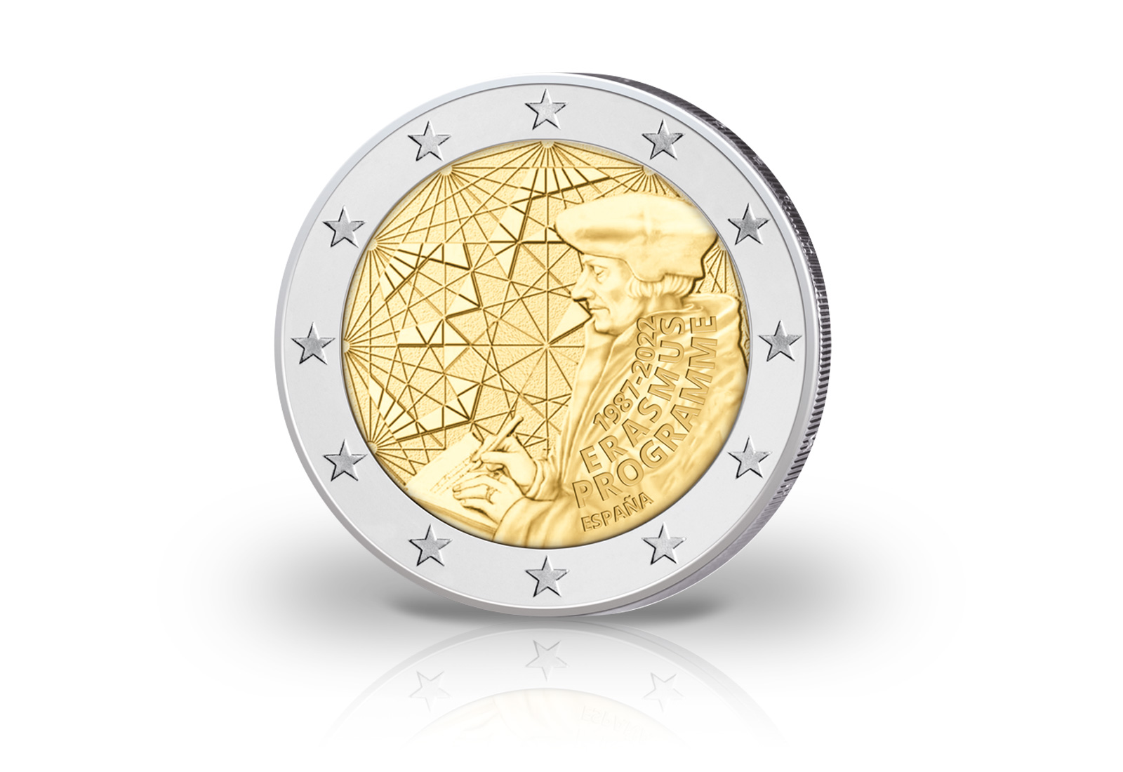 2 Euro 2022 Spanien 35-jähriges Bestehen des Erasmus-Programms